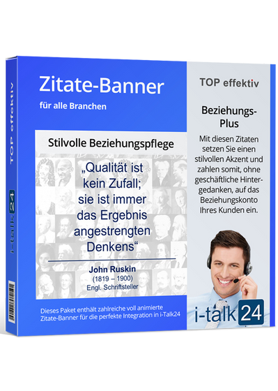 i-talk24 Bannerpaket "Zitate"