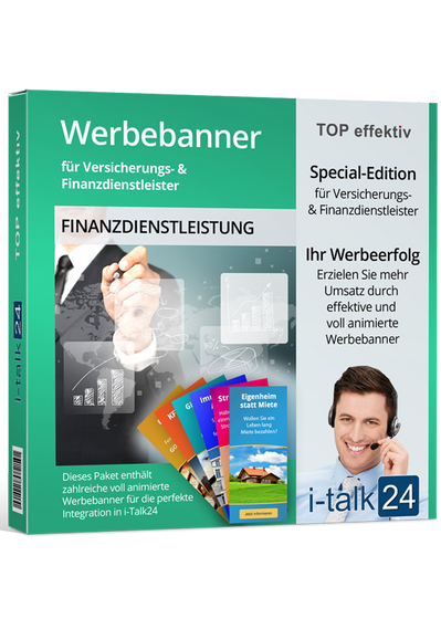 i-talk24 Bannerpaket: "Finanzdienstleistung"