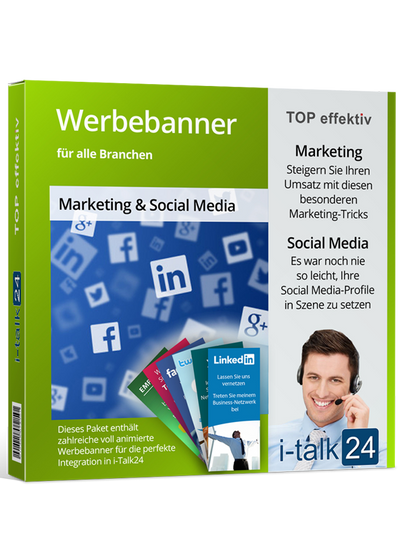 i-talk24 Bannerpaket "Marketing & SocialMedia"