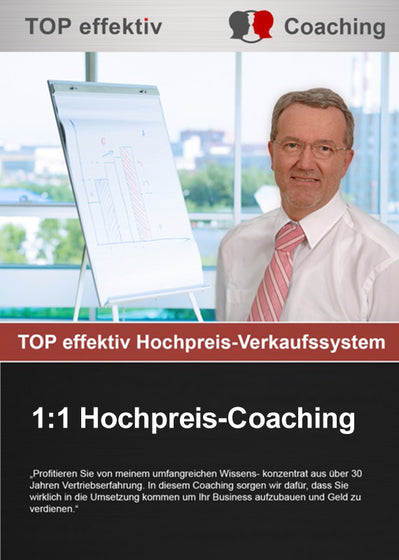 TOP effektiv 1:1 Hochpreis-Coaching